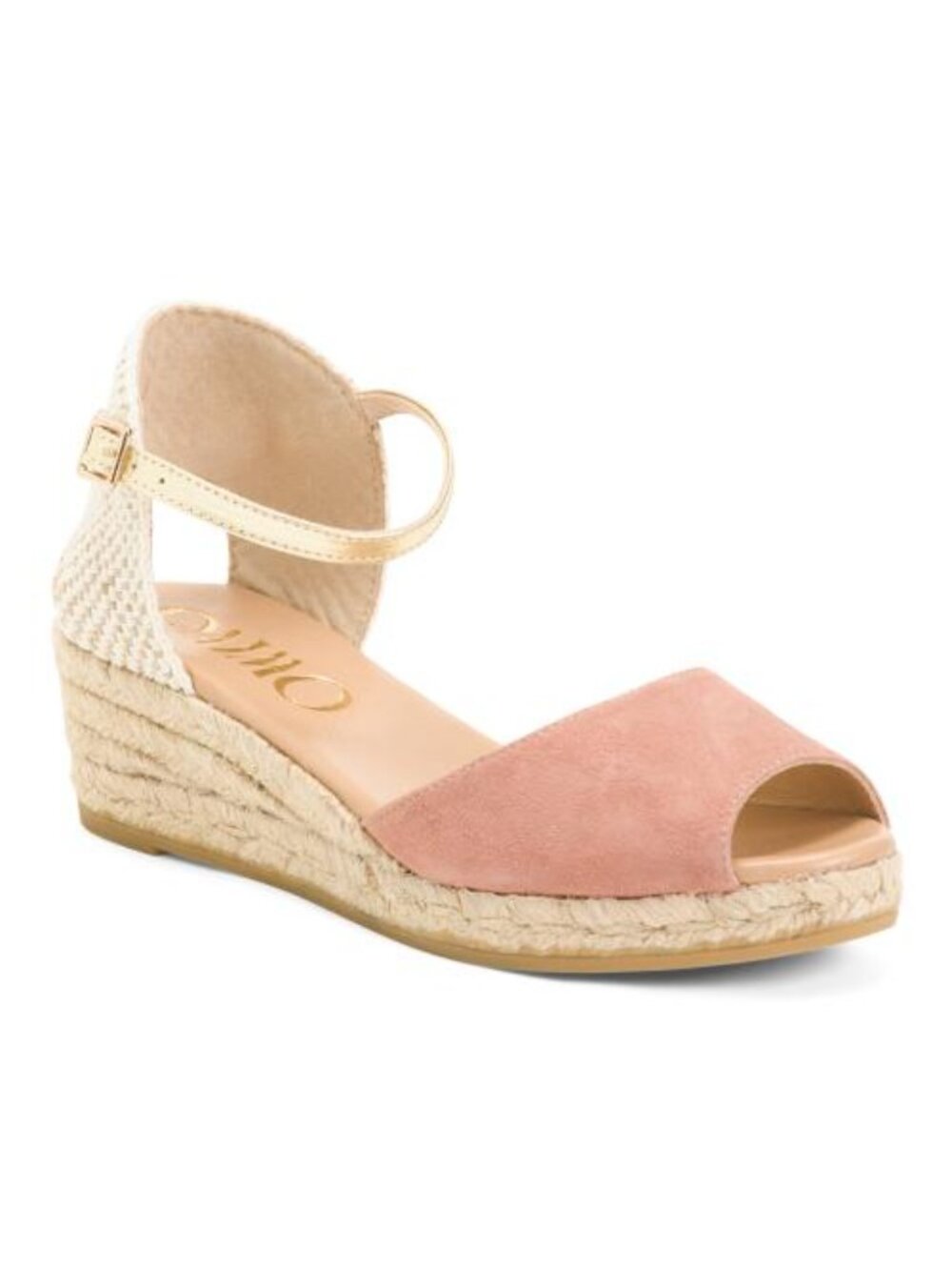 GAIMO Made In Spain Suede Espadrille Wedge Sandals